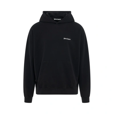 Palm Angels Brand-embroidery Kangaroo-pocket Relaxed-fit Cotton-jersey Hoody