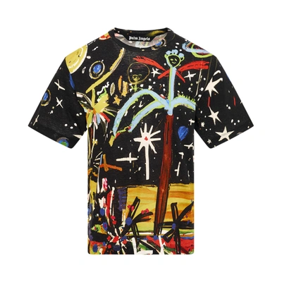 Shop Palm Angels Starry Night Print T-shirt