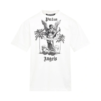 Shop Palm Angels University Slogan T-shirt