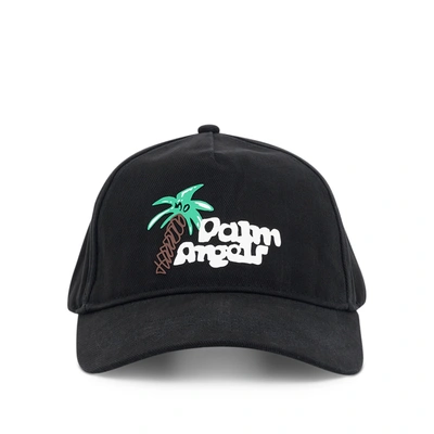 Shop Palm Angels "sketchy" Logo Printed Cap