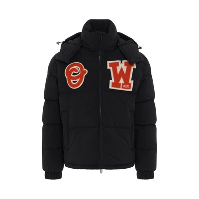 Shop Off-white Logo Patch Puffer Jacket