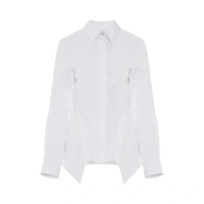 Shop Givenchy Peplum Long Sleeve Shirt