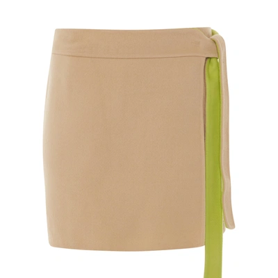 Shop Off-white Double Wo Belt Mini Skirt