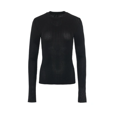 Shop Givenchy Ribbed Crewneck Sweater