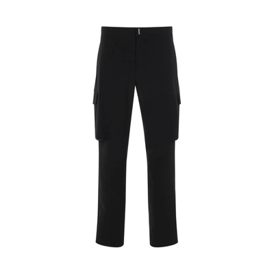 Shop Givenchy Techincal Wool Cargo Pants