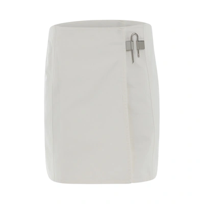 Shop Givenchy Padlock Mini Denim Skirt