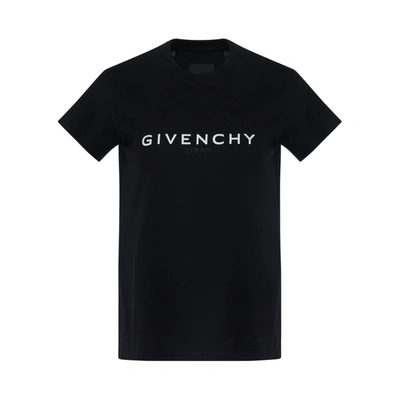 Shop Givenchy Reverse Logo Fitted T-shirt