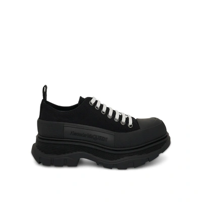 Shop Alexander Mcqueen Tread Slick Canvas Lace-up Shoes