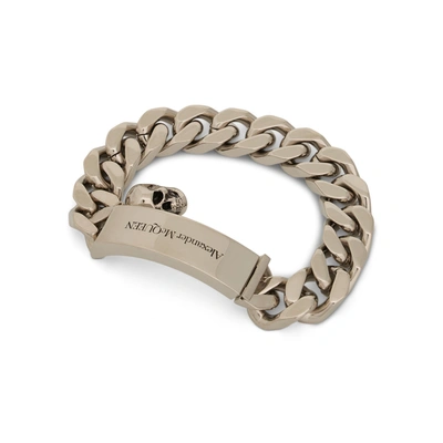 Shop Alexander Mcqueen Plated Logo Chain Bracelet