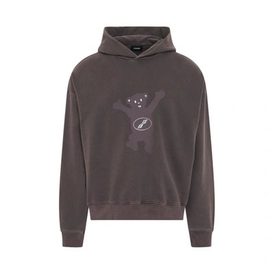 Shop We11 Done New Teddy Logo Pigment Hoodie