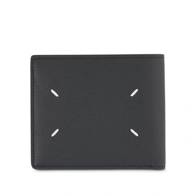 Shop Maison Margiela Grained Slim Bi-fold Wallet