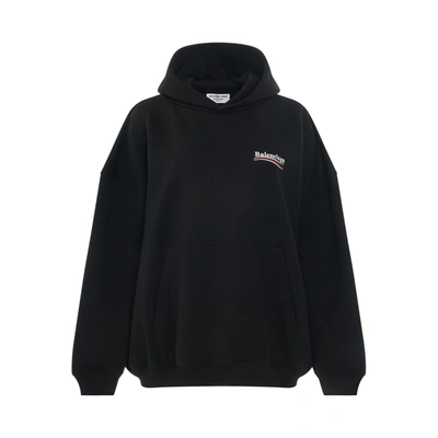 Shop Balenciaga Embroidered Political Campaign Oversized Hoodie