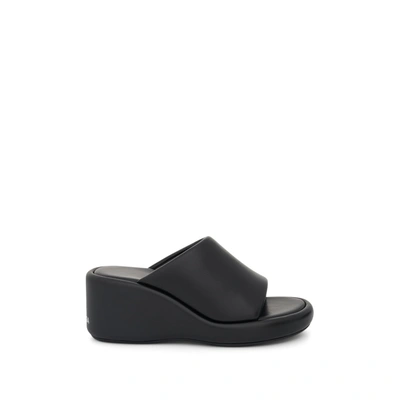 Shop Balenciaga Logo Rise Wedge Sandal