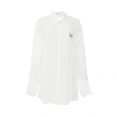 Balenciaga Light Silk Crepe Fluid Blouse