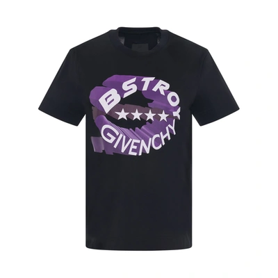 Shop Givenchy Bstroy Circle Logo Slim Fit T-shirt