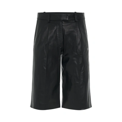 Shop Off-white Leather Formal Shorts