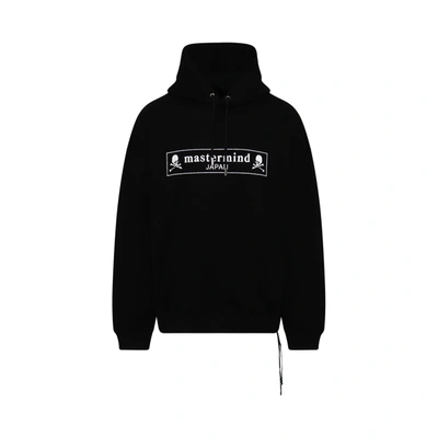 Shop Mastermind Japan Boxed Logo Glass Beads Boxy Fit Hoodie