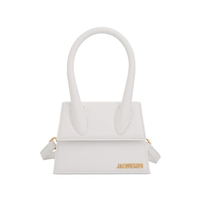 Jacquemus Women's Le Chiquito Moyen Leather Bag In White