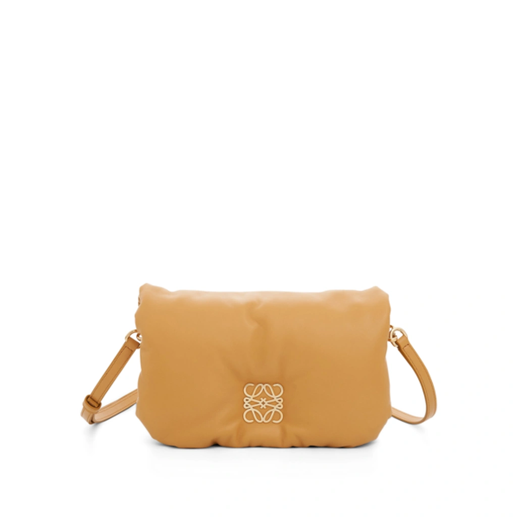 Loewe Goya Puffer Mini Bag In Camel | ModeSens