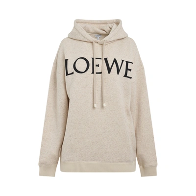 Shop Loewe Logo Oversize Cotton Hoodie