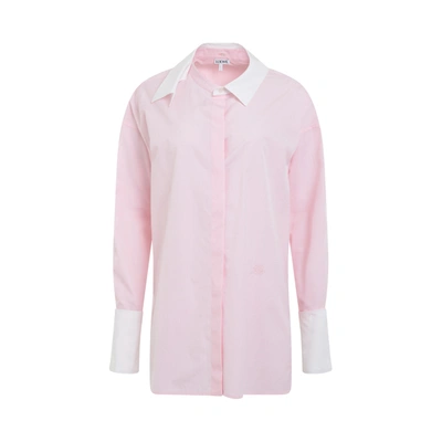 Shop Loewe Deconstructed Cotton Shirt