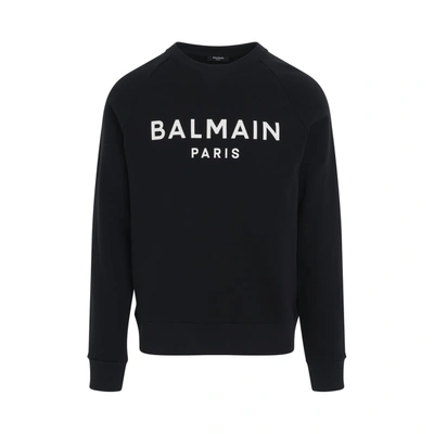 Shop Balmain Classic Logo Print Sweatshirt