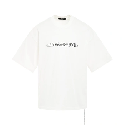 Shop Mastermind Japan Rubbed Logo Boxy Fit T-shirt