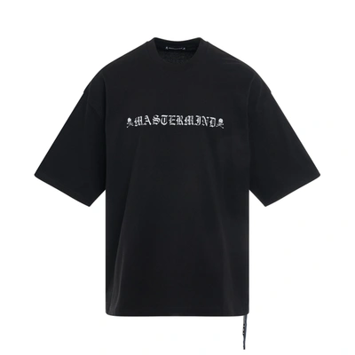 Shop Mastermind Japan Rubbed Logo Boxy Fit T-shirt