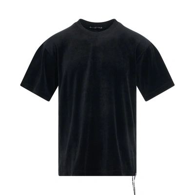 Shop Mastermind Velour T-shirt Black