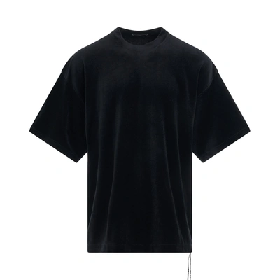 Shop Mastermind Velour Boxy Fit T-shirt Black
