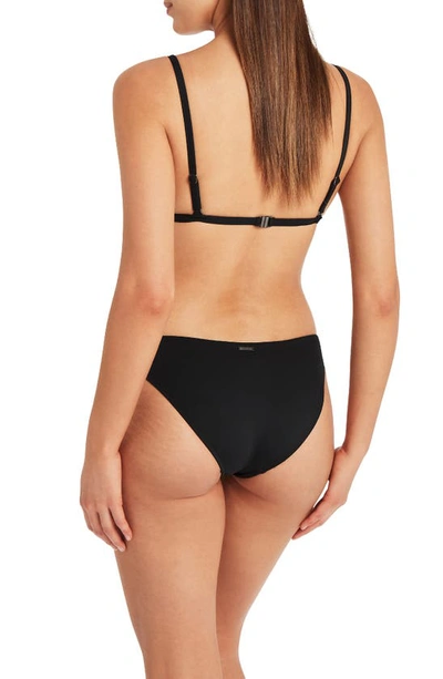 Shop Sea Level Cheeky Bikini Bottoms In Black