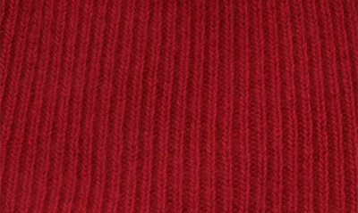 Portolano Cashmere Beanie In Rosso Cilegia