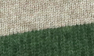 Portolano Colorblock Cashmere & Wool Tech Gloves In Toast/ Avocado