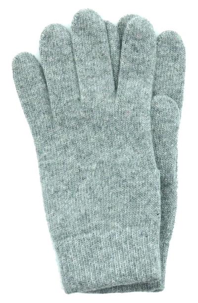 Shop Portolano Cashmere Gloves In Light Heather Grey
