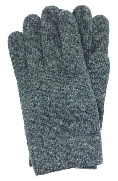 Shop Portolano Cashmere Gloves In Heather Charcoal