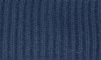 Shop Portolano Merino Wool Rib Cuff Beanie In Dark Blue