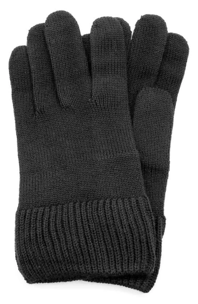 Shop Portolano Merino Wool Gloves In Black