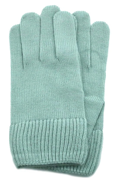 Shop Portolano Merino Wool Gloves In Light Wintergreen