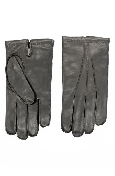 Portolano Leather Gloves In Black