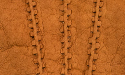 Portolano Genuine Shearling Leather Gloves In Chestnut