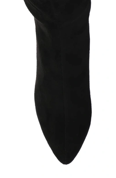 Journee Collection Wide Width Wide Calf Womens Ameylia Tru Comfort Foam Covered Block Heel Pointed Toe Boots In Black