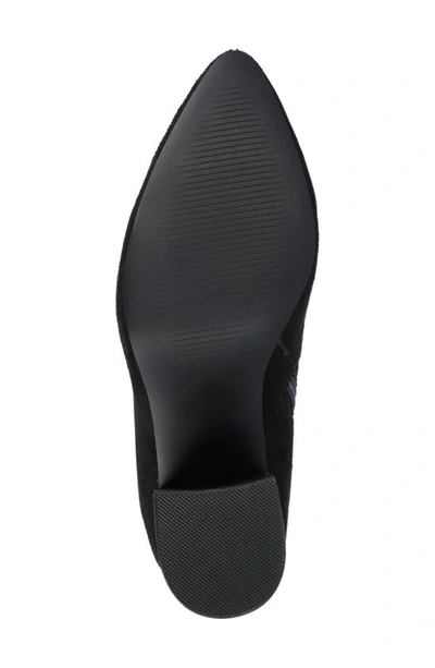 Journee Collection Wide Width Wide Calf Womens Ameylia Tru Comfort Foam Covered Block Heel Pointed Toe Boots In Black