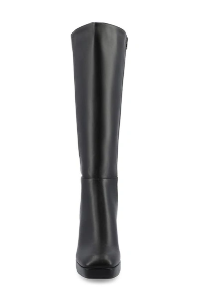 Journee Collection Mylah Block Heel Boot In Black