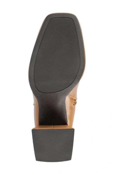 Journee Collection Mylah Block Heel Boot In Tan