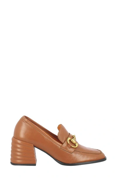 Saint G Valentina Loafer Pump In Cuoio Brown