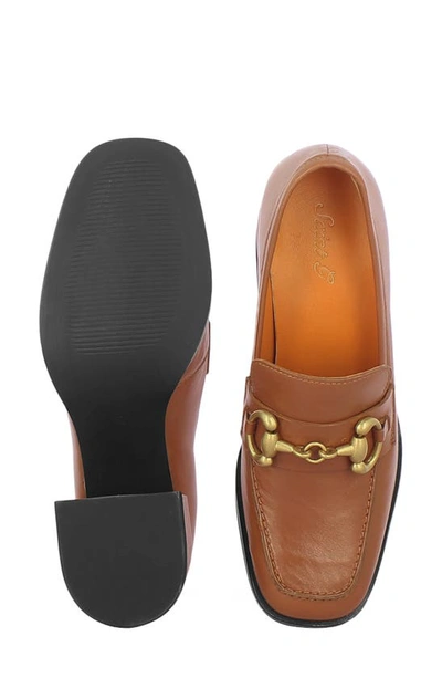 Saint G Valentina Loafer Pump In Cuoio Brown