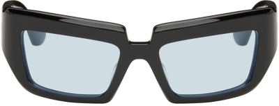 Shop Port Tanger Black Niyyah Sunglasses In Black/blue
