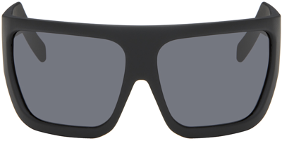 Shop Rick Owens Black Davis Sunglasses In 0909 Black/black