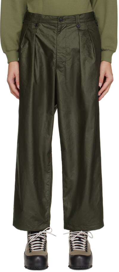 Shop Daiwa Pier39 Green Tech Mil Officer Trousers In 67 Endurance Olive