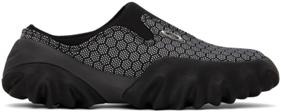 Shop Oakley Factory Team Black Chop Saw Slip-on Loafers In Honeycomb Black